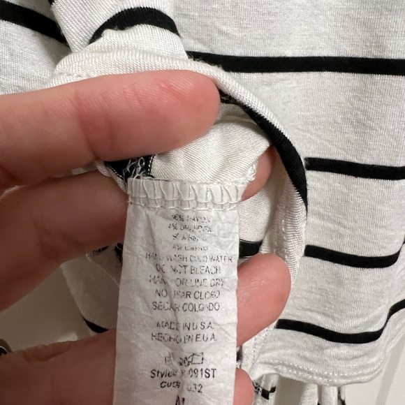 Infinity Raine Striped Ruffle Top - Picture 9 of 10